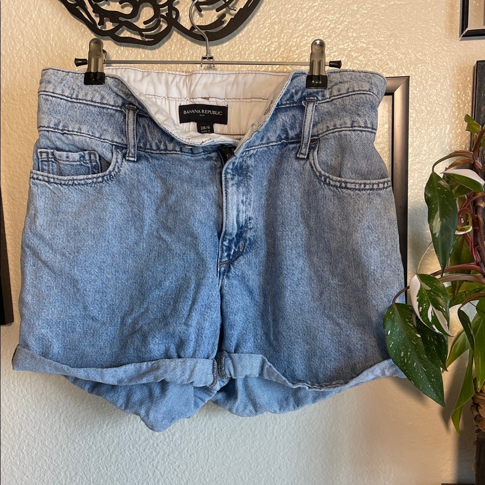 Banana Republic Light Blue Jean Shorts